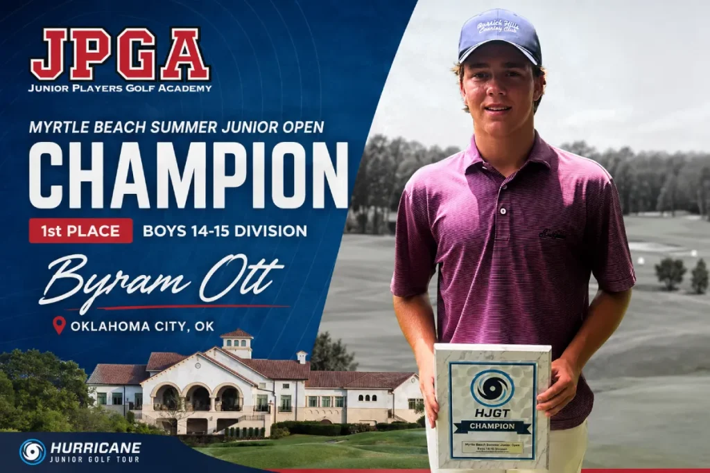 Byram Ott winner of Myrtle Beach Summer Junior Open