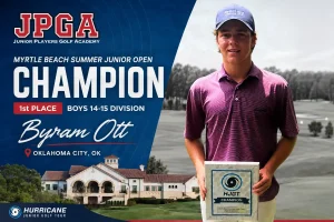 Byram Ott winner of Myrtle Beach Summer Junior Open